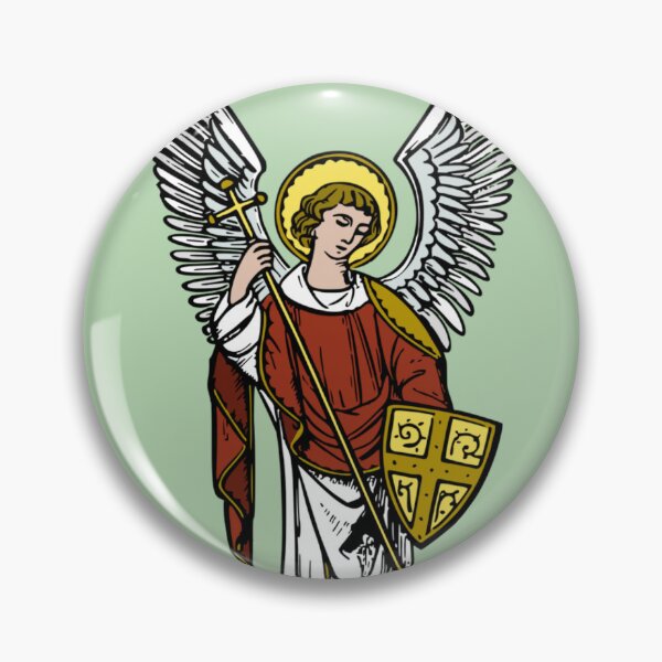 Item preview, Saint Michael the Archangel : Catholic Warrior Angel designed and sold by TheCatholicLady.