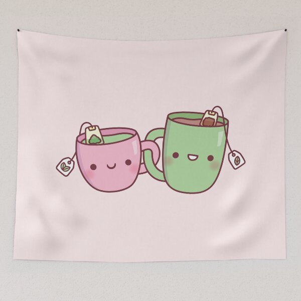 Item preview, Cute Pink and Green Mugs Funny Best Friends designed and sold by rustydoodle.