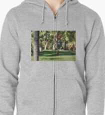 Sudadera con capucha y cremallera Persiguiendo un globo