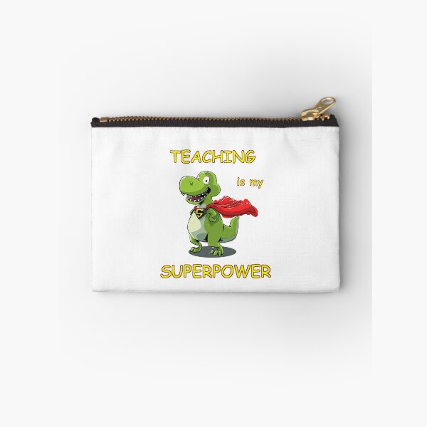 Item preview, Teaching is my Superpower, Dinosaur, Animal, T Rex designed and sold by iHeartDinosaurs.