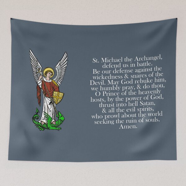 Item preview, Saint Michael the Archangel : Catholic Warrior Angel designed and sold by TheCatholicLady.