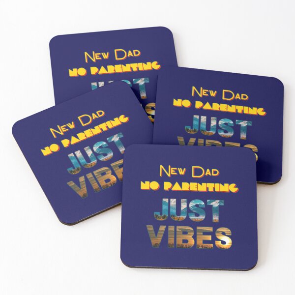 Item preview, NEW DAD NO PARENTING JUST VIBES designed and sold by JAdotdotDesigns.