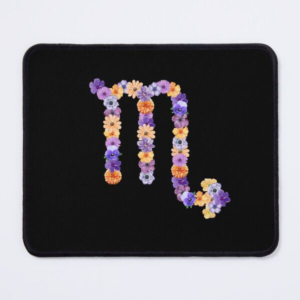 Item preview, Floral Scorpio Zodiac Symbol designed and sold by Hellofriendco.