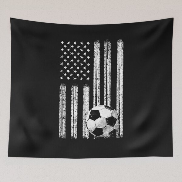 Item preview, VINTAGE USA SOCCER FLAG 2022 designed and sold by omgsavariya.