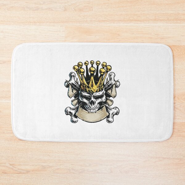 Item preview, Painted Skulls Design Yellow King Skull designed and sold by PodiShawna.