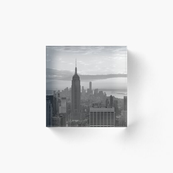 Lower Manhattan - from Top of the Rock Acrylic Block