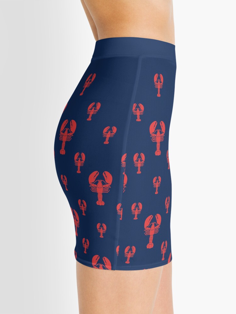 Alternate view of Lobster Squadron on navy Mini Skirt