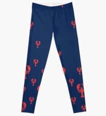 Lobster Squadron on navy Leggings