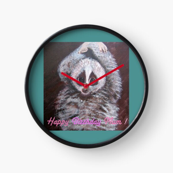 Happy Birthday Mum! Lemur Clock