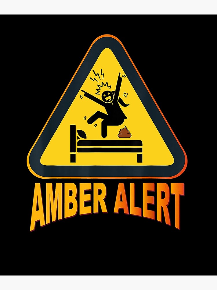 "Amber Alert Meme Crazy Girl Warning" Poster for Sale by osborange