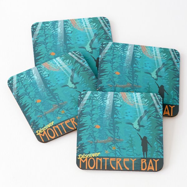 Item preview, Discover Monterey Bay Pasific Ocean Aquarium Aesthetic Poster designed and sold by doiyopo.