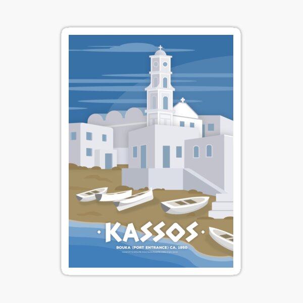 Item preview, Kasos (GR), Bouka (Port Entrance) c. 1950 designed and sold by fnk-creative.