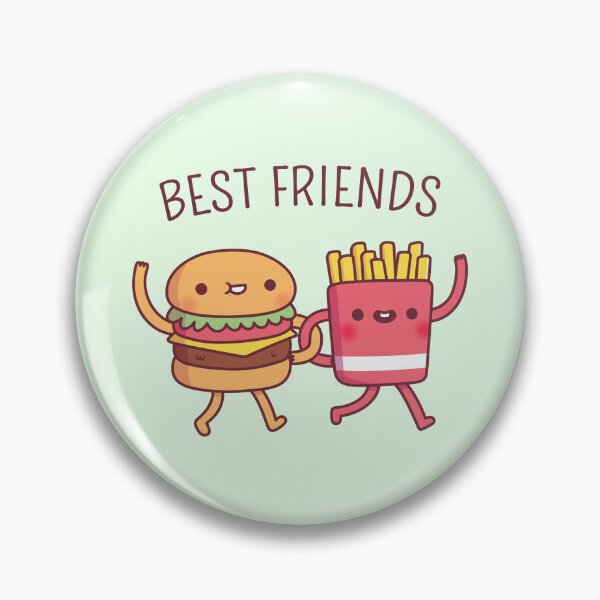 Artikelvorschau, Netter Burger und Pommes, beste Freunde lustig entworfen und verkauft von rustydoodle.