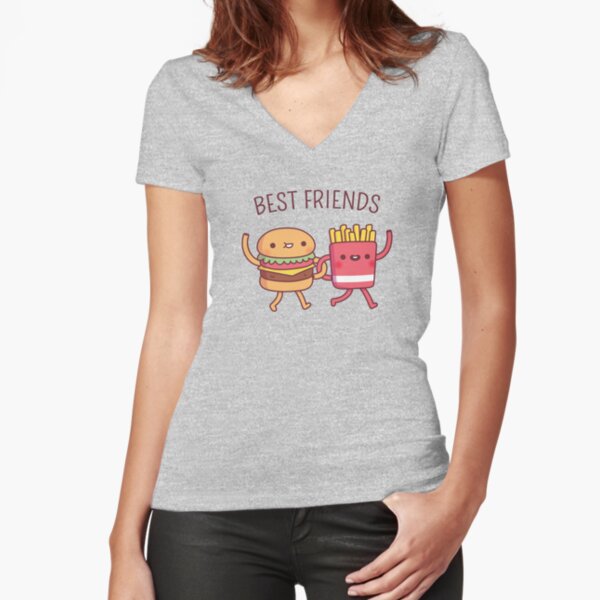 Best Babes Burger and Fries Duo Sweatshirt Set - Femfetti