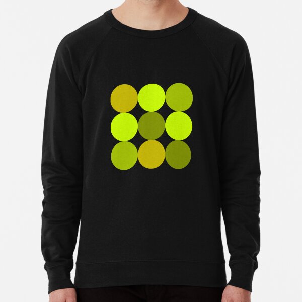 Conception de motif de cercle géométrique Chartreuse verte épicée Sweatshirt léger