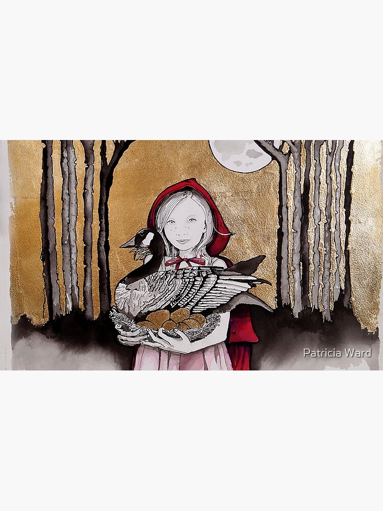 Little Red steals the Goose that laid the golden eggs (and they live happily ever after) by TrishWardart