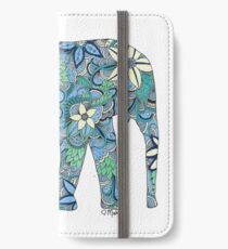 Paisley-Elefant iPhone Flip-Case/Hülle/Klebefolie