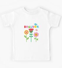 Bonjour - on lights Kids Tee