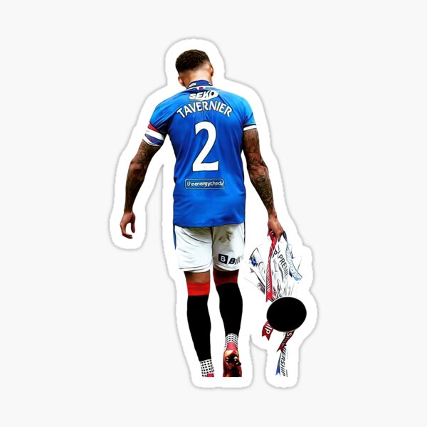 Vista previa del artículo con la obra «Capitán James Tavernier con trofeo de título», diseñado y vendido por vincedusty.