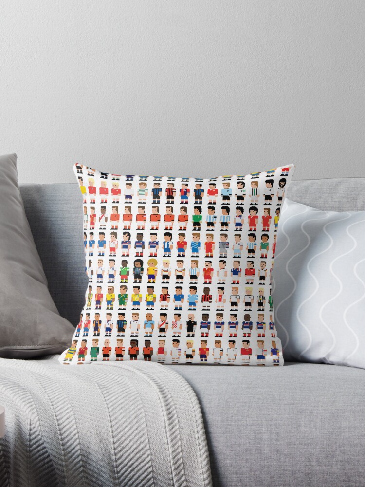 Thumbnail 1 of 4, Pillow, Soccer Legends designed and sold by johnsalonika84.