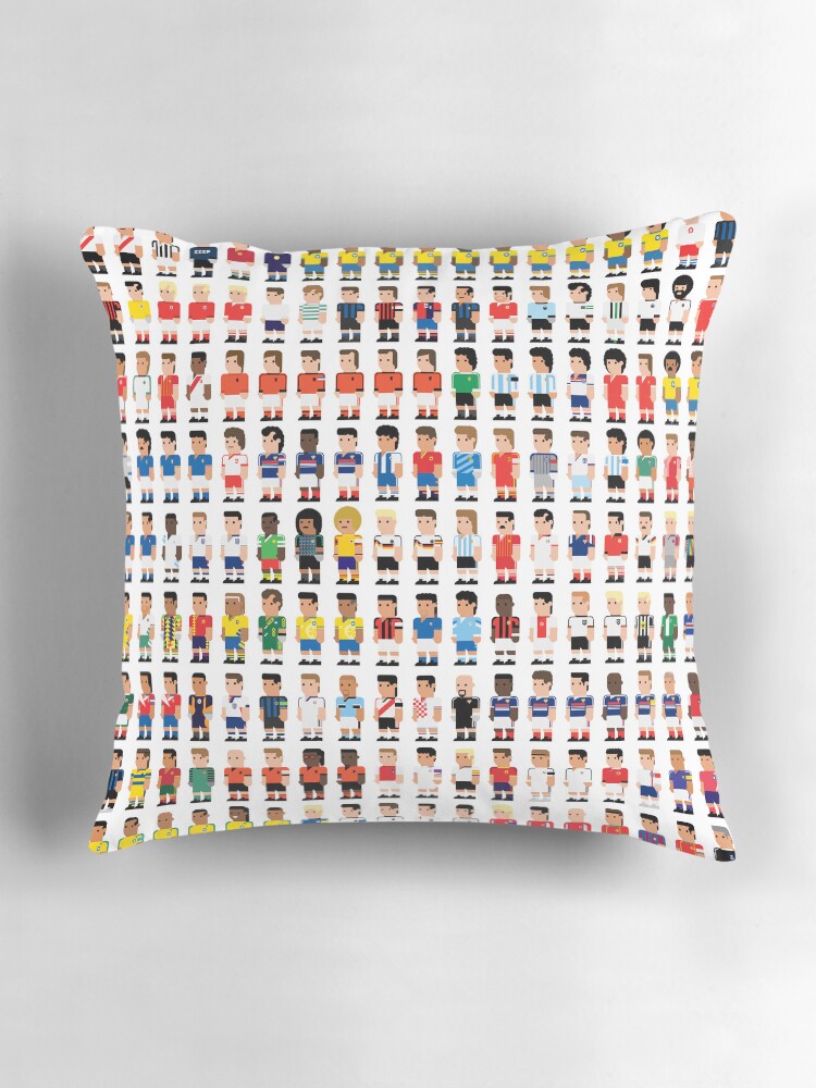 Thumbnail 3 of 4, Pillow, Soccer Legends designed and sold by johnsalonika84.