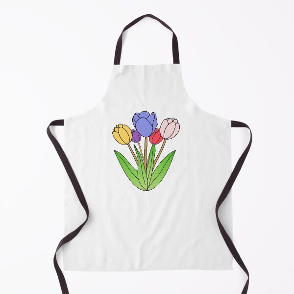 Item preview, COLORFUL TULIP - CUTE SIMPLE FLOWERS ILLUSTRATION designed and sold by Lu7u.