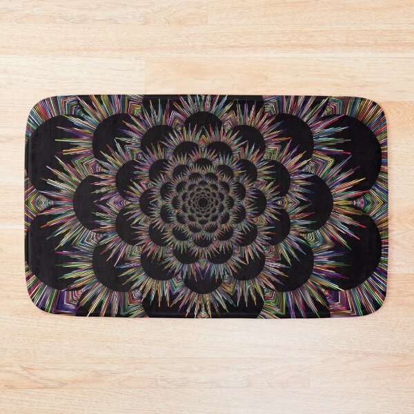 Item preview, Mandala Colour Circle Black Far Out designed and sold by stuartsemporium.