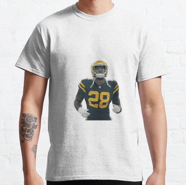 Nike Men's Green Bay Packers A.J. Dillon #28 Gold T-Shirt