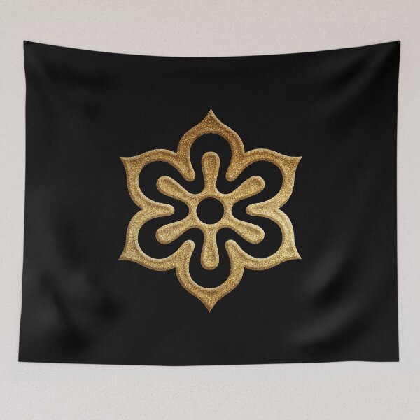 Item preview, Kyoto Prefecture Symbol in Gold Faux designed and sold by Takeda-art.