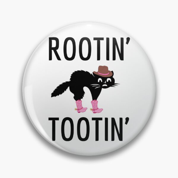 Item preview, ROOTIN TOOTIN CAT  rootin tootin cowboy cat  funny blach cat cowboy cowgirl rootin designed and sold by SarraVonepp.
