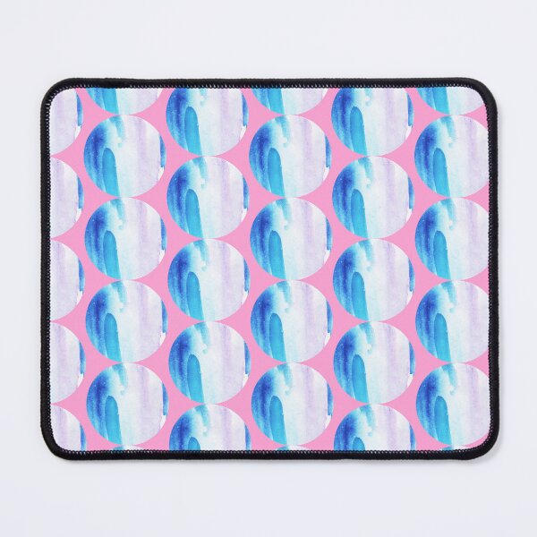 Item preview,  blue and pink watercolor circle pattern designed and sold by lausn.
