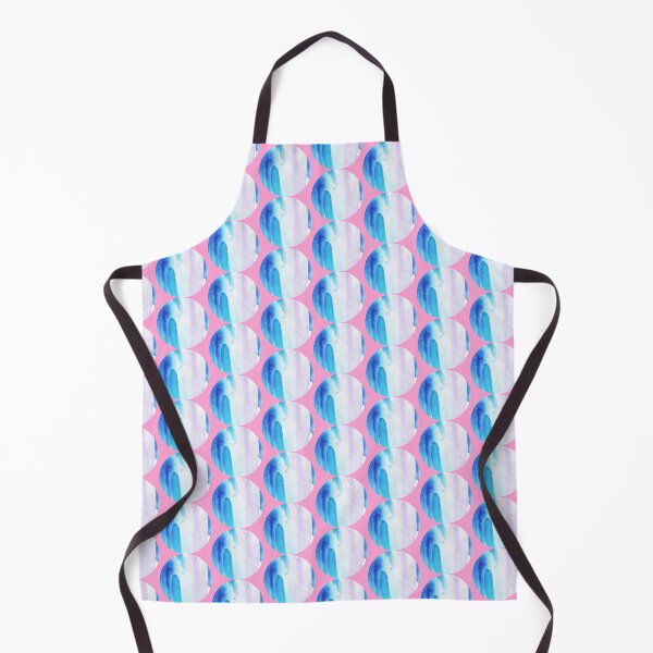 Item preview, blue and pink watercolor circle pattern designed and sold by lausn.