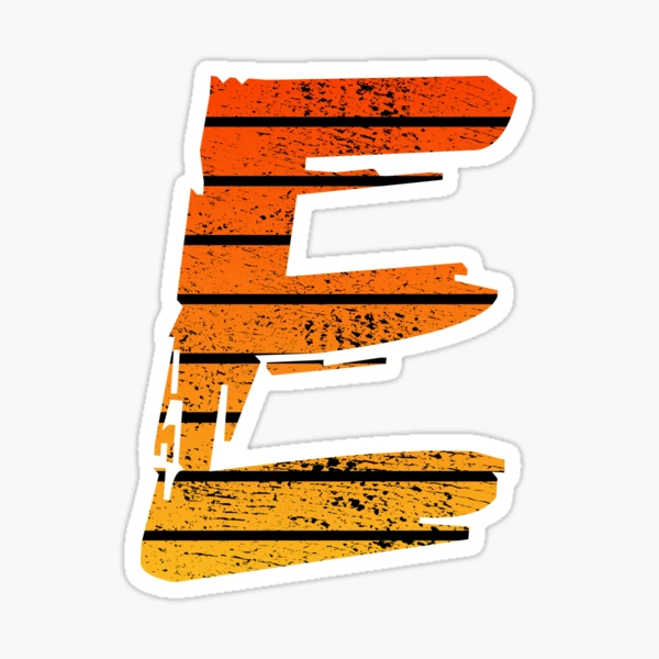 Letter E, Initials Sticker for Sale by FNStuff