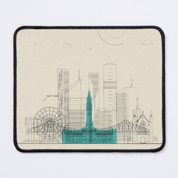 Item preview, Abstract City Posters: Brisbane, Australia designed and sold by A Deniz Akerman.