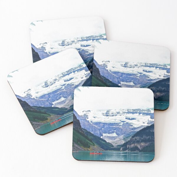 Item preview, Red Canoes Turquoise Waters Lake Louise designed and sold by Linda Bianic.