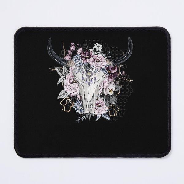 Item preview, Floral Cow Skull  designed and sold by dickvusqr.