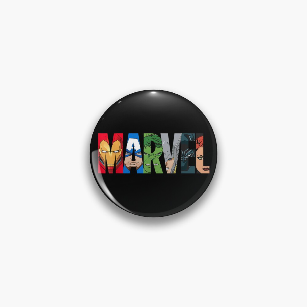 Discover Logo Super Heroes Pin