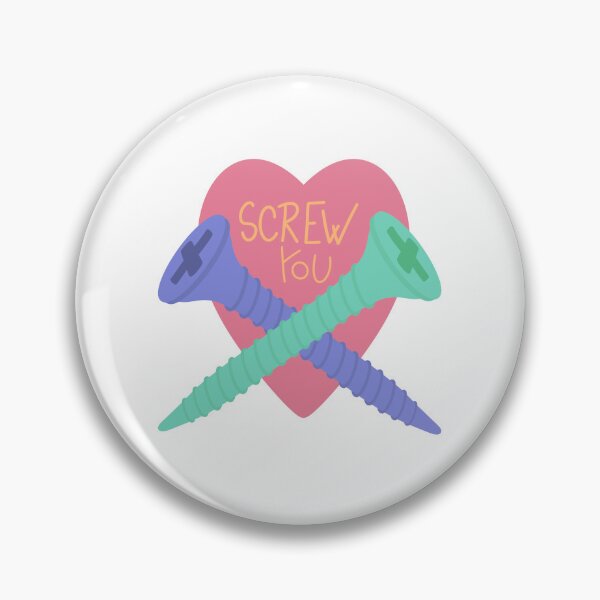 Item preview, Screw You Funny Wordplay Retro Vintage, Pink, Purple, Green pastel designed and sold by marie-inks.