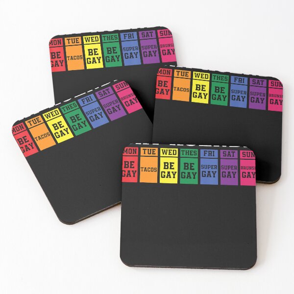 Item preview, The Gay Weekly Agenda LGBT Pride Rainbow designed and sold by JonathanJeffrey.