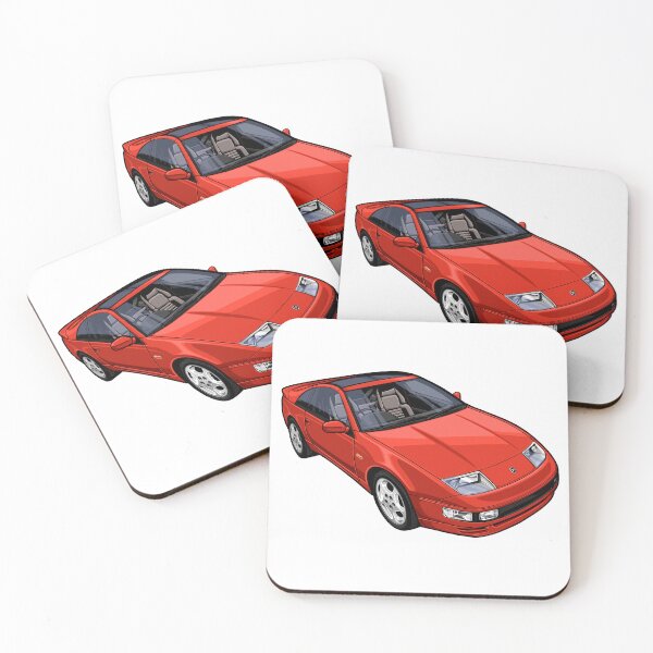 Item preview, Artwork Nissan 300 ZX - youngtimer - lava red designed and sold by SketchNinja.