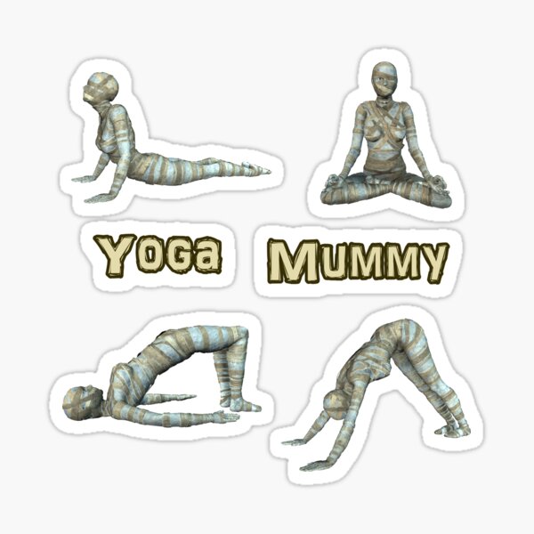 Item preview, Yoga Mummy Cobra Pose - zen meditation & relaxation designed and sold by captainpeter.