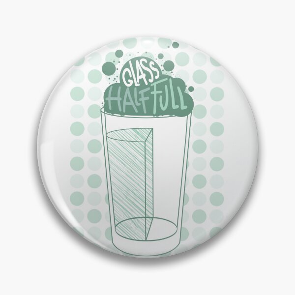 Item preview, Glass half full. Vertically. Retro Vintage Funny Pesimist desing bubbles designed and sold by marie-inks.