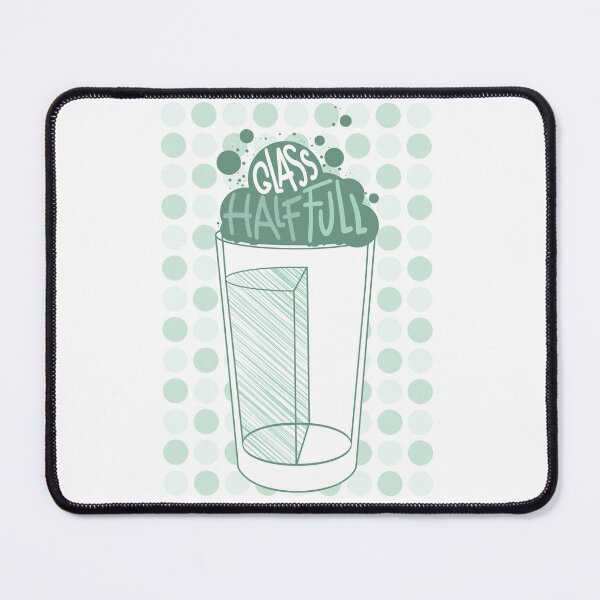 Item preview, Glass half full. Vertically. Retro Vintage Funny Pesimist desing bubbles designed and sold by marie-inks.
