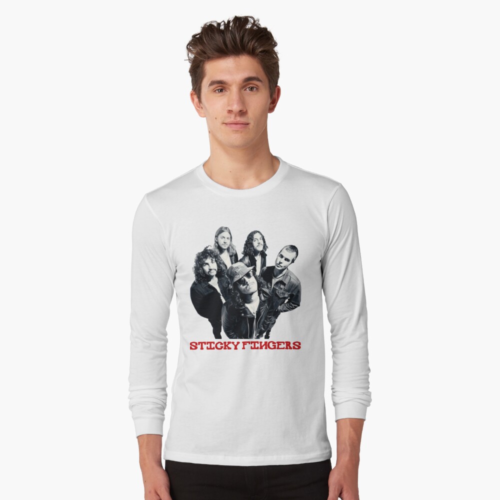 Sticky Fingers T Shirt By G0ds0fmusic Redbubble - sticky fingers roblox t shirt