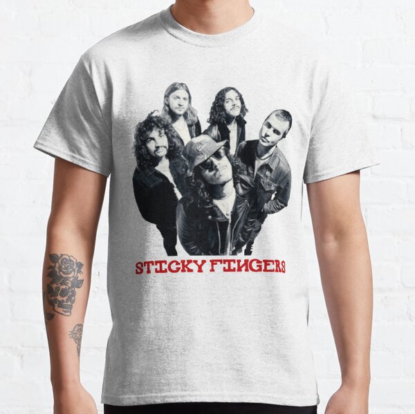 sticky fingers band shirt