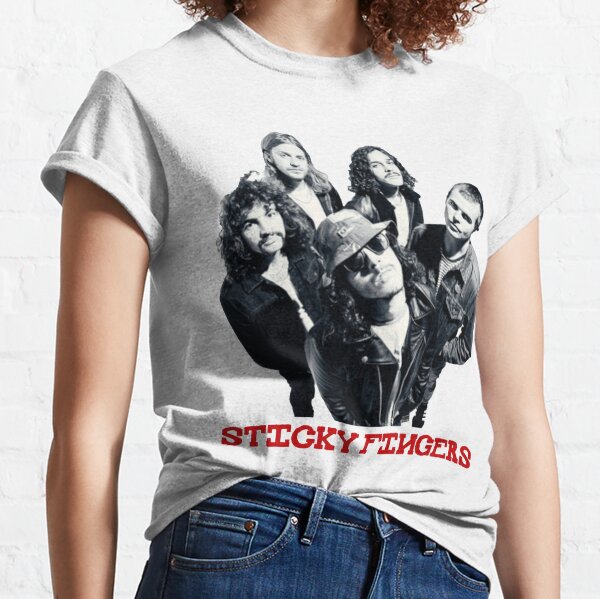 sticky fingers band shirt