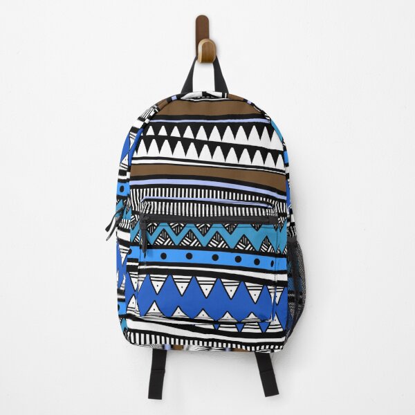 Item preview, Retro Colors Tribal - An abstract design in shades of blue and brown designed and sold by velisani.