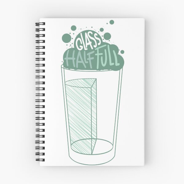 Item preview, Glass half full. Vertically. Funny pesimist optimist surrealist retro vintage designed and sold by marie-inks.