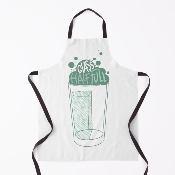 Item preview, Glass half full. Vertically. Funny pesimist optimist surrealist retro vintage designed and sold by marie-inks.