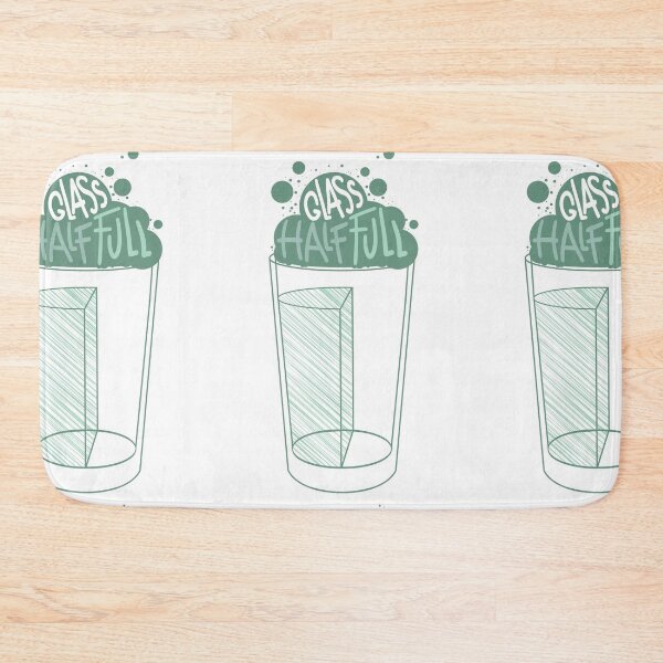 Item preview, Glass half full. Vertically. Funny pesimist optimist surrealist retro vintage designed and sold by marie-inks.